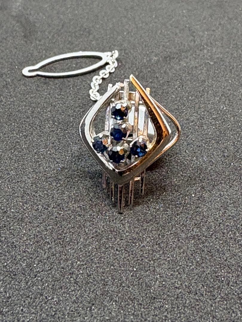 K14WG ネクタイピン 5.4g 14金ホワイトゴールド タイピン - メルカリ