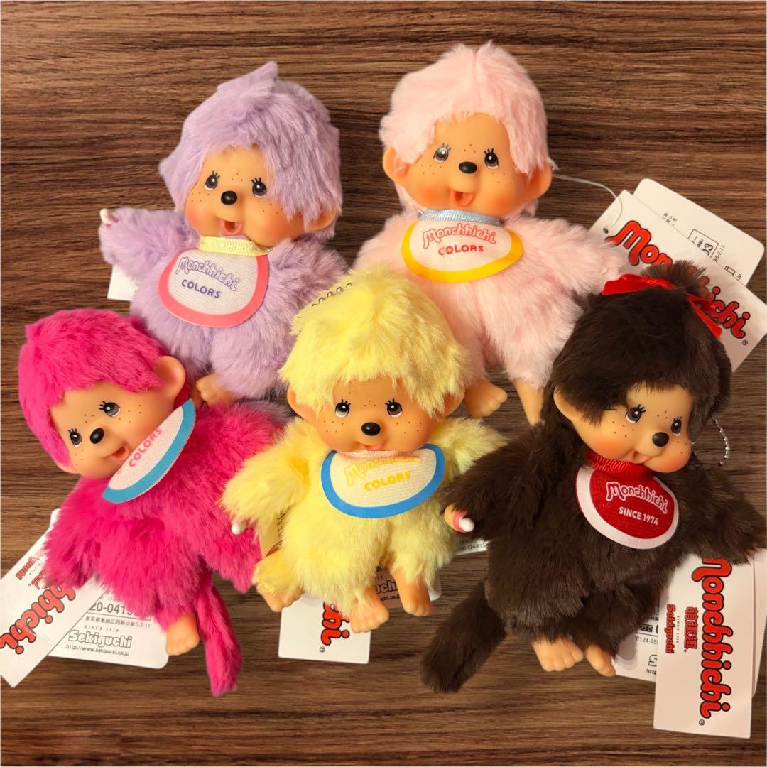 【セキグチ】大人気！モンチッチ COLORS ぬいぐるみ キーチェーン5色レア 大人気 【セキグチ】モンチッチ COLORS ぬいぐるみ キーチェーン 5色