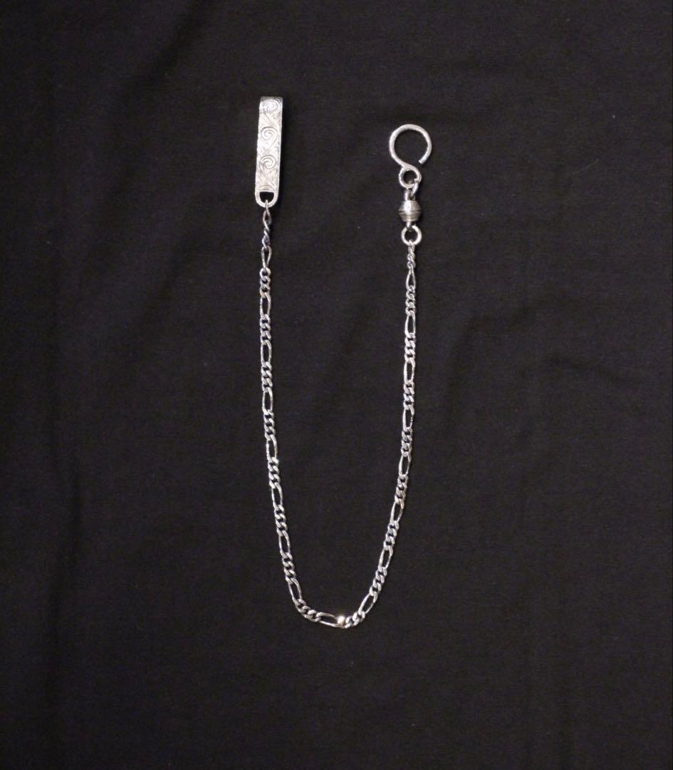 小物 Engraved Narrow Wallet Chain Engraved Narrow Wallet Chain Short(FREE SILVER): Antidote BUYERS