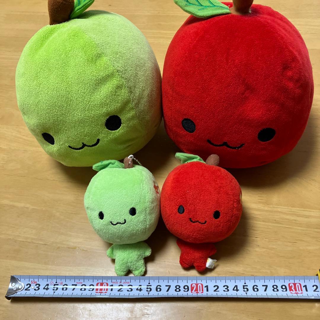青森土産りんごちゃん ぬいぐるみ キーホルダー 4個セット - メルカリ