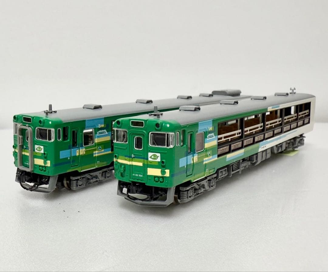 Nゲージ　キハ48 びゅうコースター風っこ 2両セット 開封動画】キハ48びゅうコースター風っこ夏姿【マイクロエース】 - YouTube