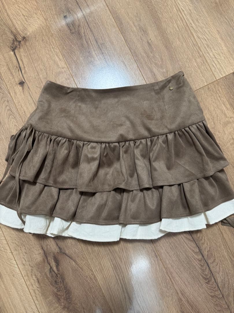 andmary】Mel gather skirt Mサイズ ブラウン 正規品