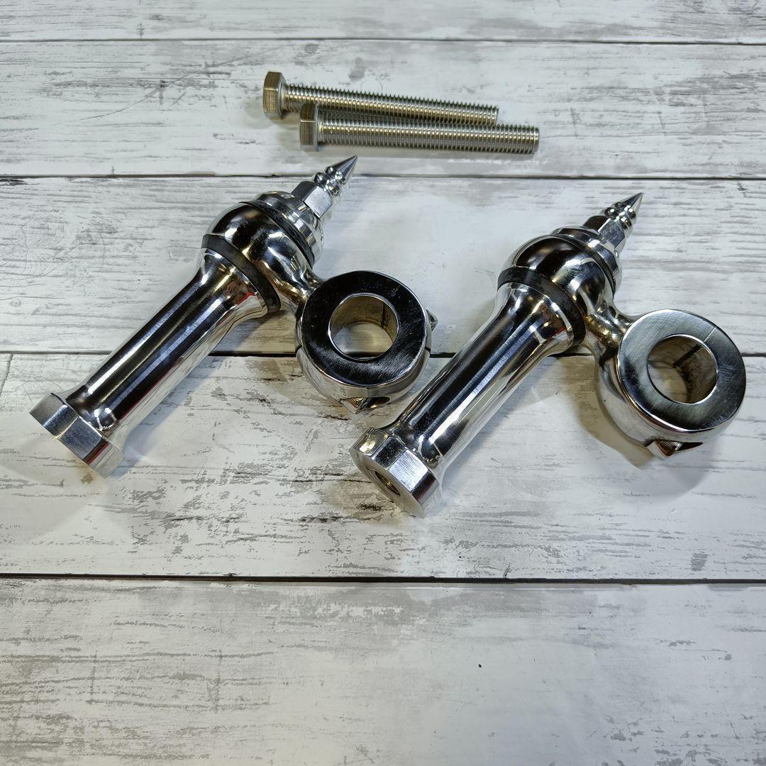 送料無料！ステンレス製ドッグボーンライザー！ハンドルポスト 管