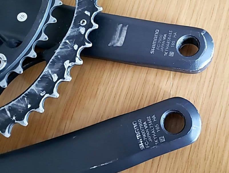 SHIMANO DURA-ACEクランクセットFC7900 52/39 165 - メルカリ