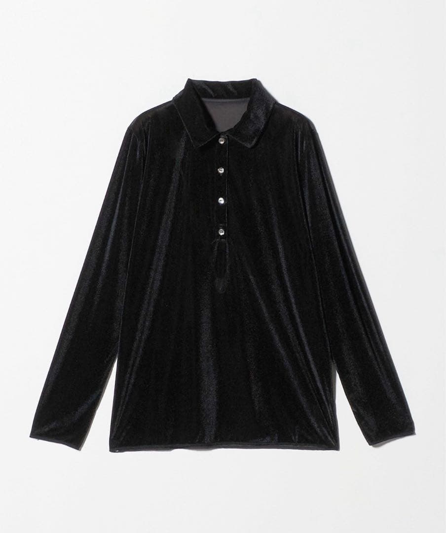 6(ROKU)シアー ベロア シャツプルオーバー 25FW レディース 6 tシャツ 「6(ROKU)」シアー ベロア シャツプルオーバー 25FW