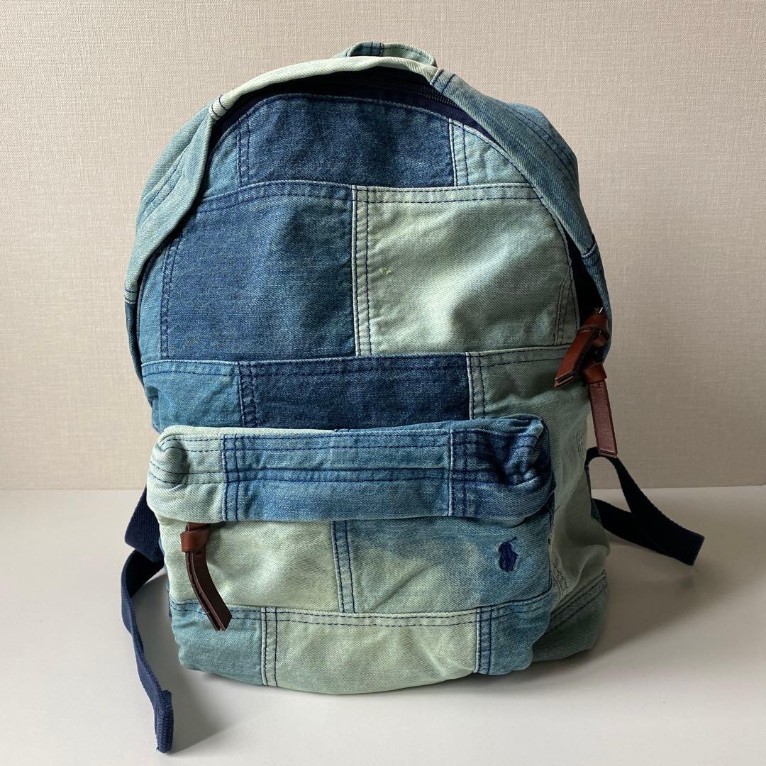 POLOラルフローレン リュック デニム パッチワーク ヴィンテージ加工 org.jpg
