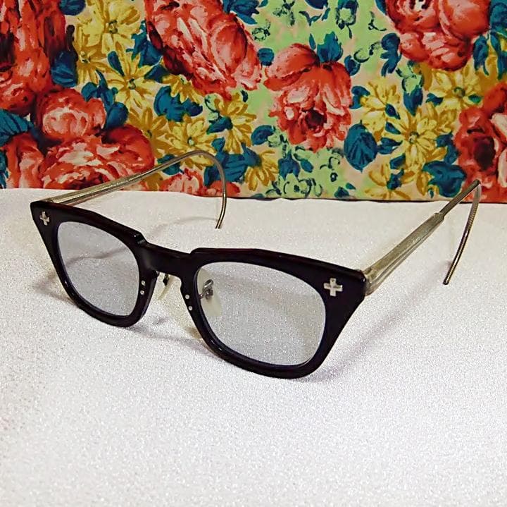 g*u様 50s 60s ヴィンテージ ボシュロム B&L SAFETY クリン Vintage 1950's Bausch&Lomb Safety Glasses Black [48-20] -Made in