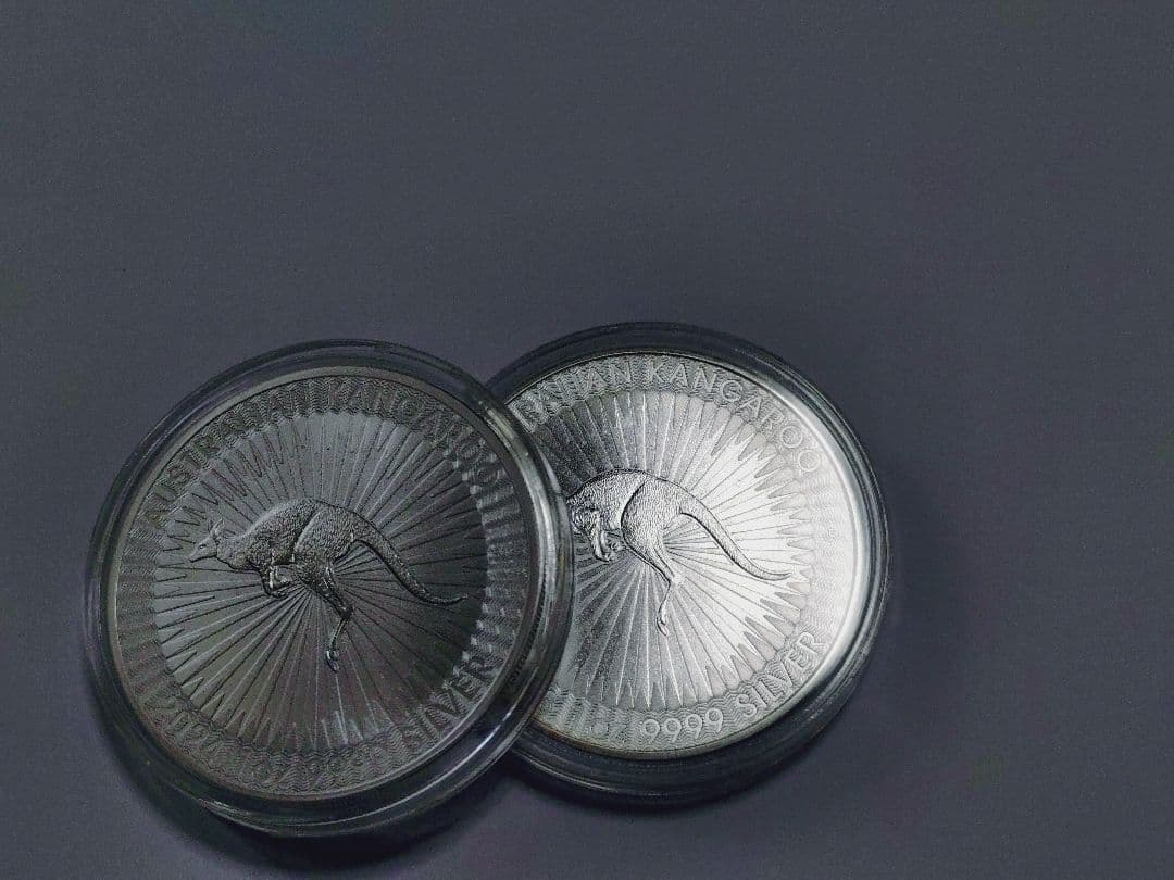 オーストラリア カンガルー銀貨 1オンス 2枚セット 2023年と2024年