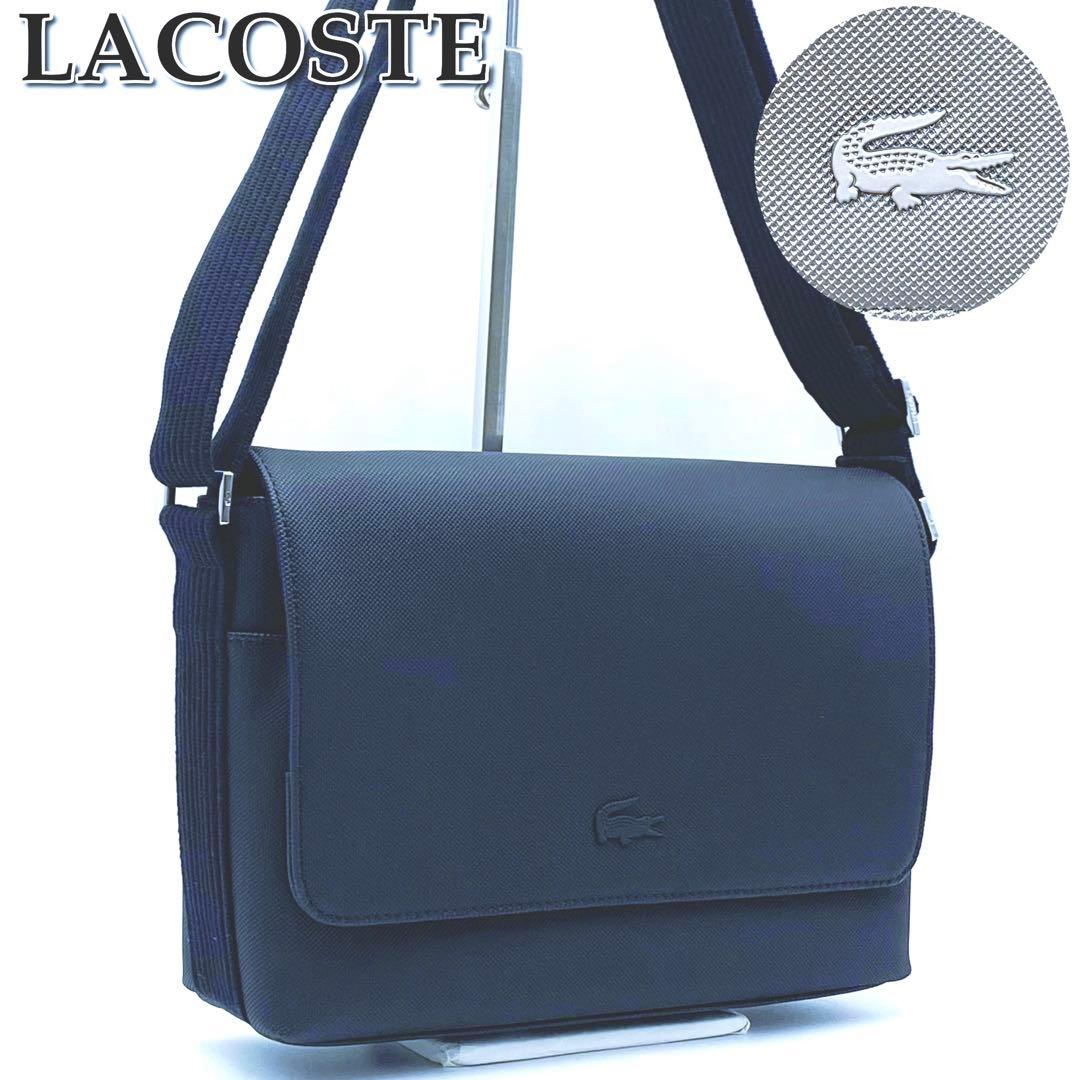 美品★LACOSTE ラコステ メッセンジャーバッグ ★114 モノグラム スモールメッセンジャーバッグ NH4655MR - ラコステ