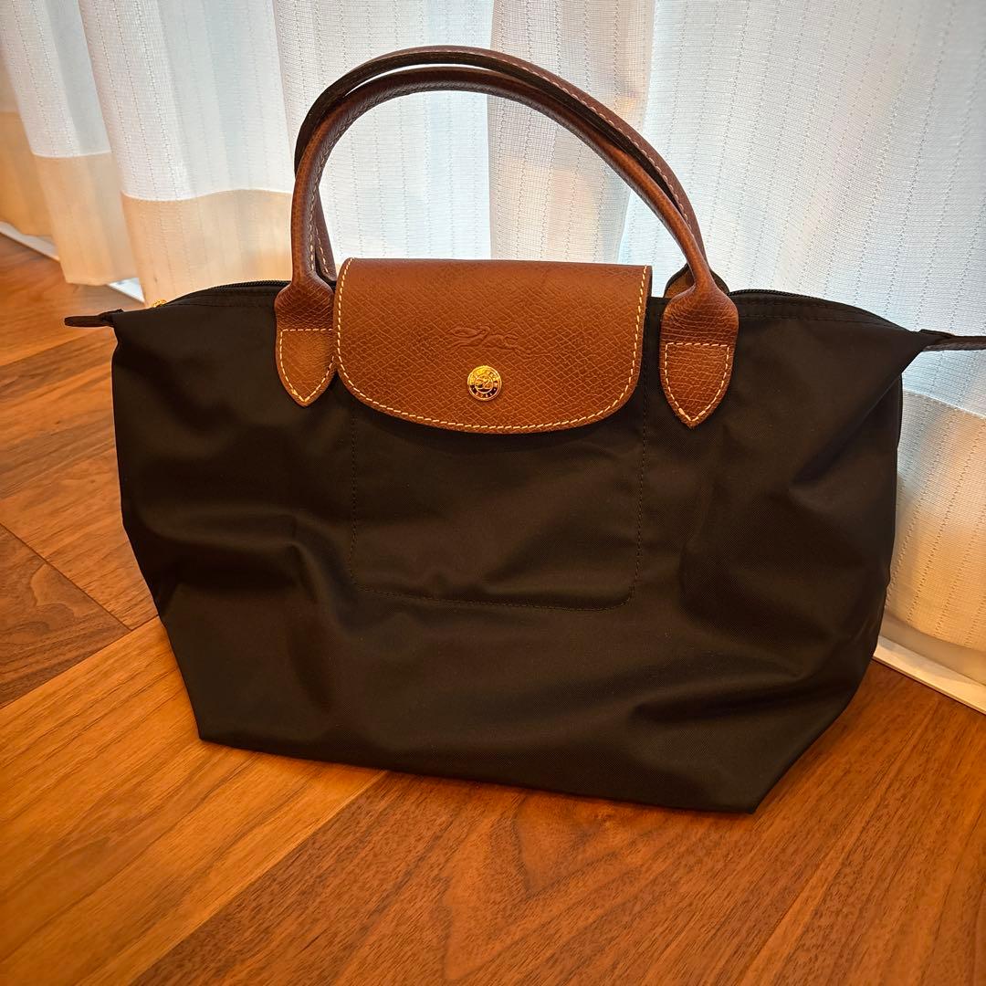 ロンシャン　ナイロン黒トートバッグ レザー持ち手付き 楽天市場】Longchamp ロンシャン トートバッグ LE PLIAGE CITY ル プリ
