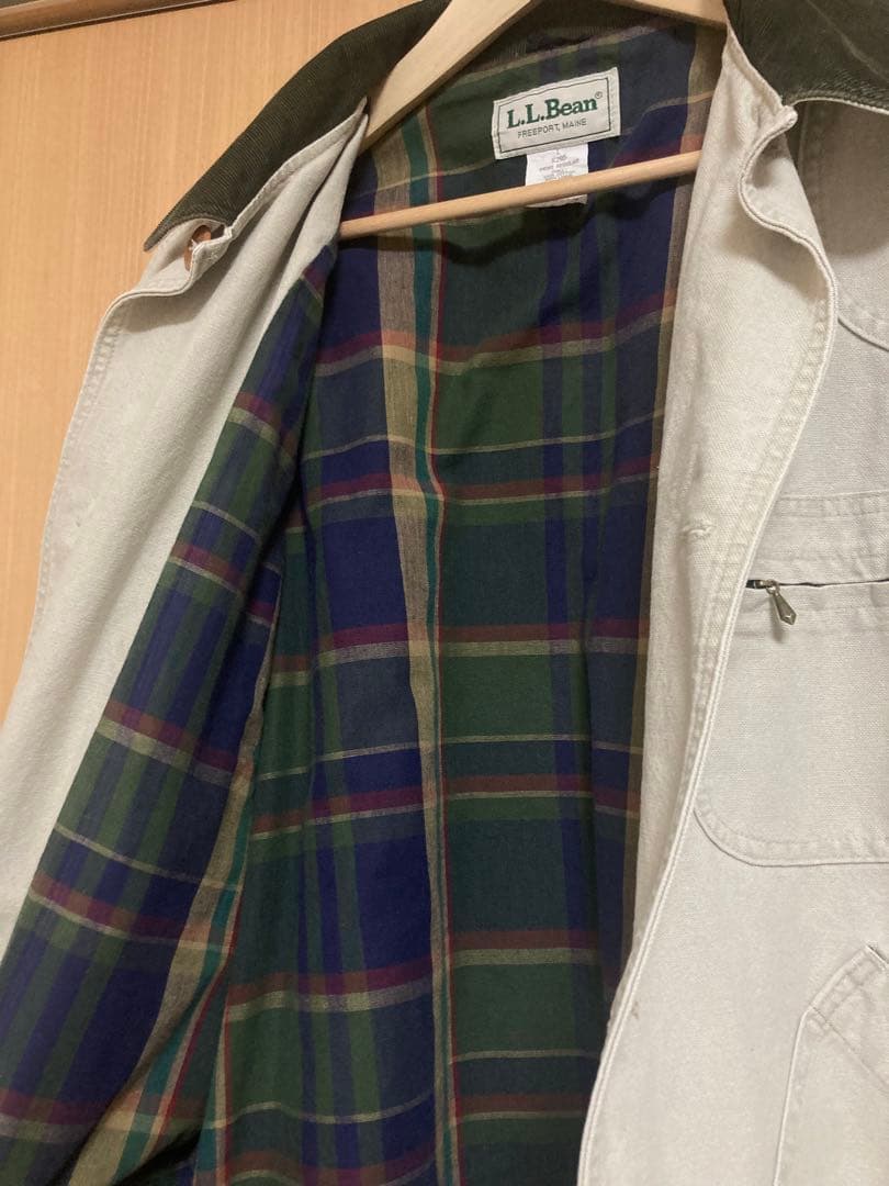 80s L.L.Bean カバーオール ベージュ ハンティングジャケットサイズL
