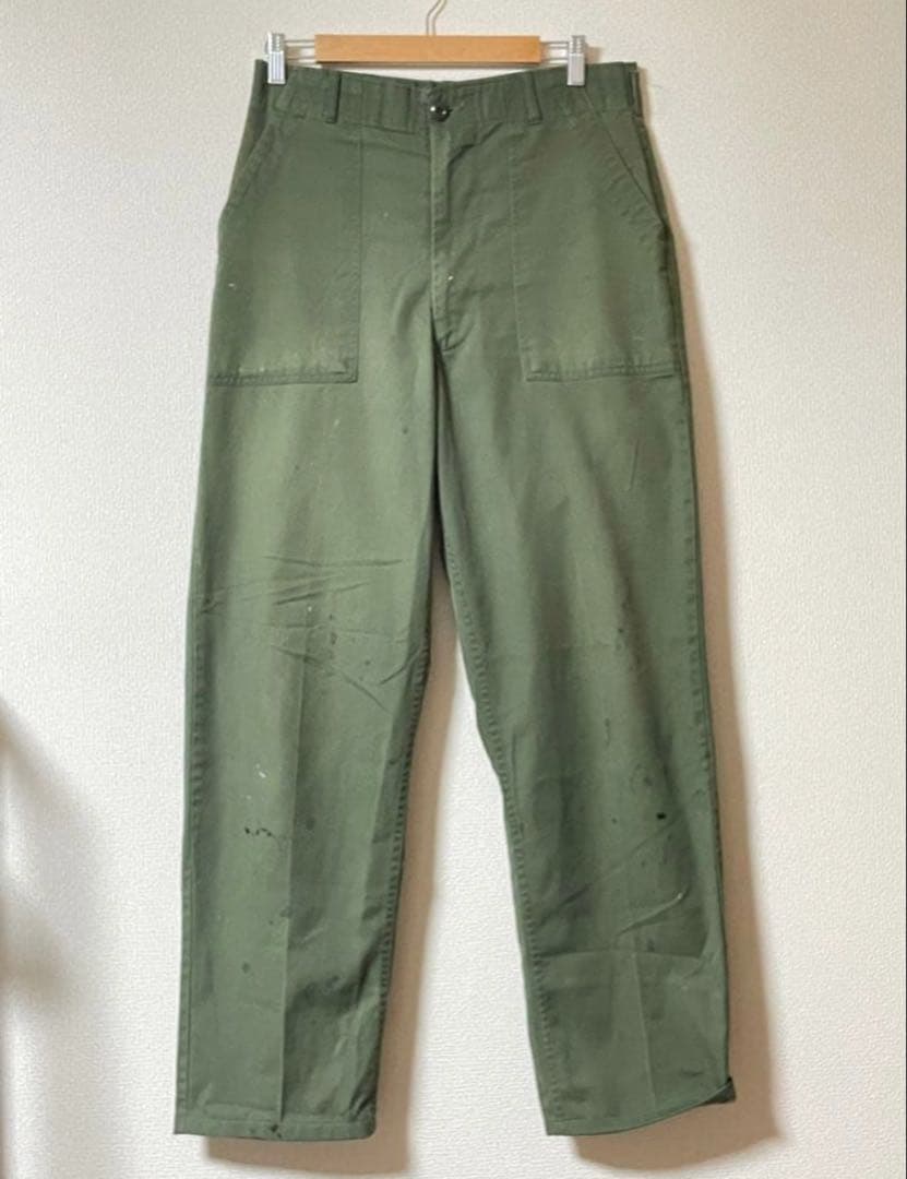 usarmy 80s ベイカーパンツ 美品 80s US ARMY ユーティリティパンツ ベイカーパンツ W34L29 | 古着