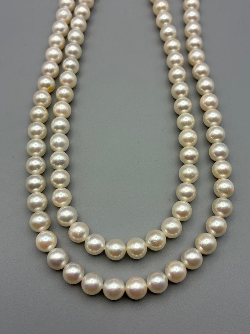 アコヤ真珠　本真珠　 0.6cm ロング　83cm レディース