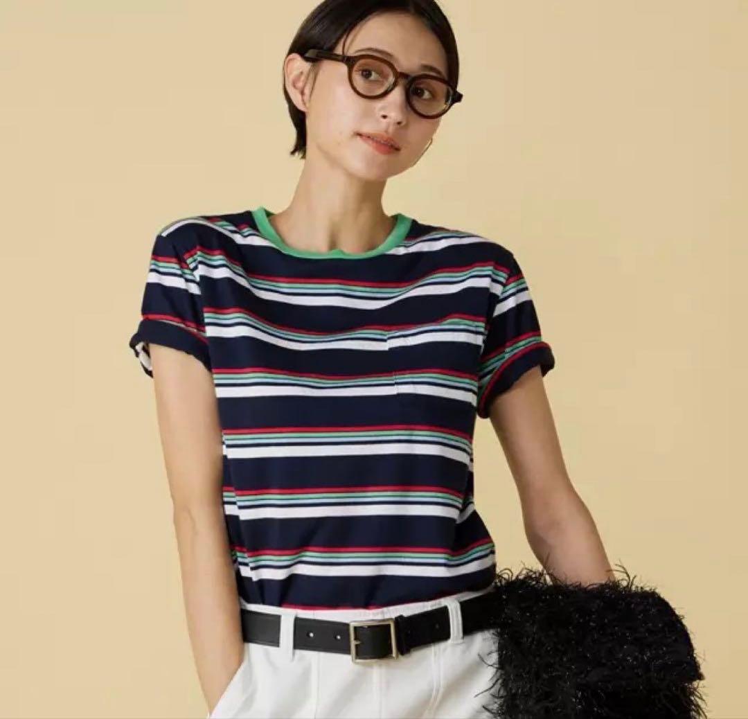 トップス MADISONBLUE STRIPES POCKET TEE HORIZONTAL STRIPES POCKET TEE MNS | CUT&SEWN | MADISONBLUE