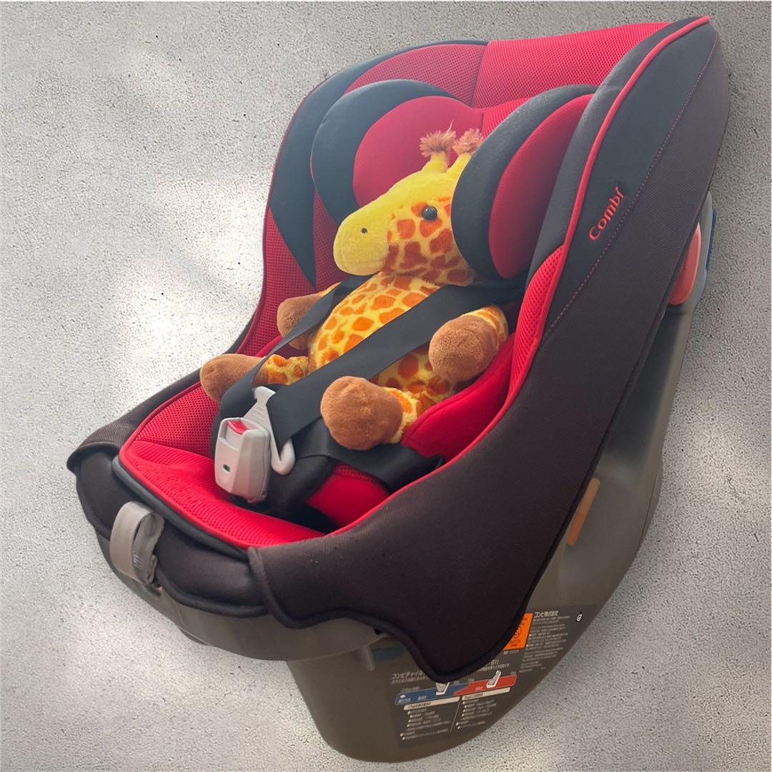美品】combi 新生児から4歳頃 チャイルドシート ミニマグランデEG 赤
