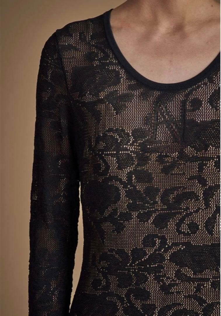 HAENGNAE ブラック レースボディスーツ フリーサイズ ブラック レースボディースーツ | La Perla （ラペルラ）