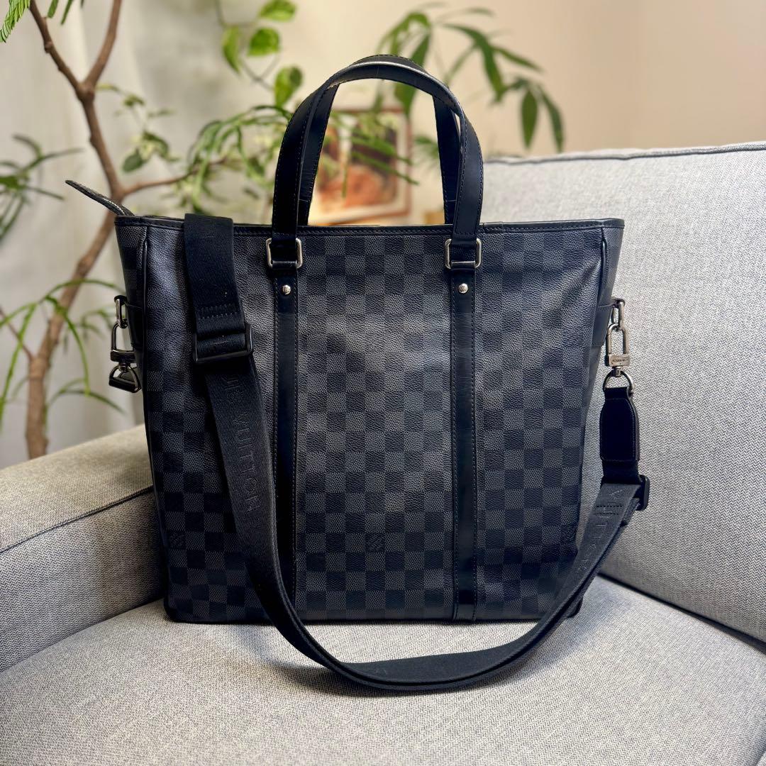 ルイヴィトン ダミエ グラフィット タダオ ハンドバッグ 2WAYショルダー付 LOUIS VUITTON（ルイ・ヴィトン） 【美品】ルイヴィトン ダミエグラ