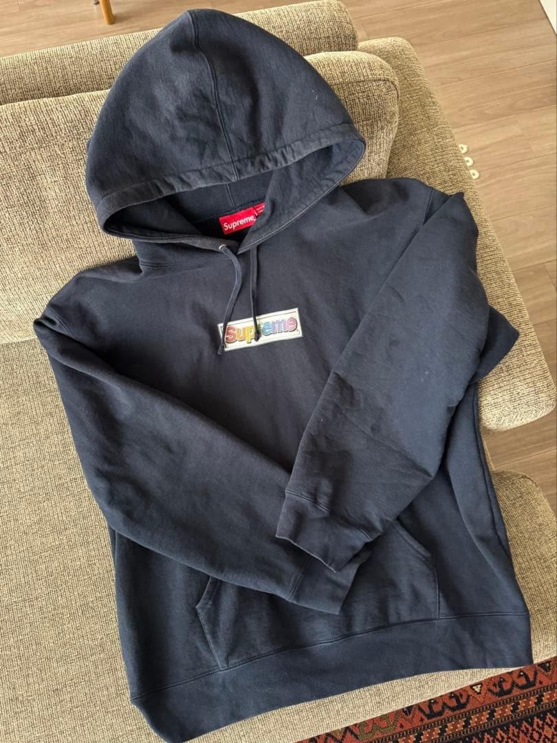 supremeシュプリームボックスロゴ フーディ box logo bright Supreme Box Logo Hooded Sweatshirt Black シュプリーム ボックス