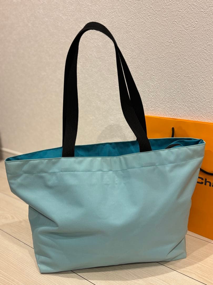 hah363 エルベシャプリエ 超美品 水色X青の大判舟形トートバッグXL 楽天市場】Herve Chapelier エルベシャプリエ 舟型トートXL ショルダー