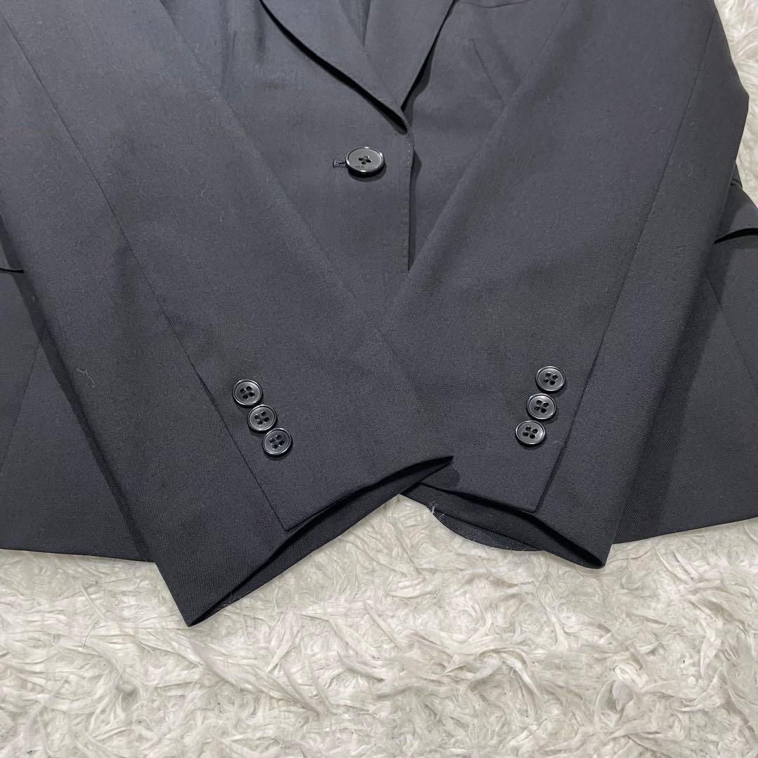 美品 エヌライン パンツスーツ 3点セット 大きいサイズ 17号 ブラック