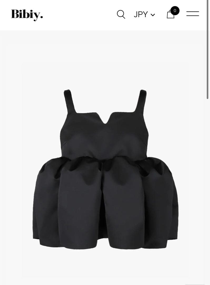 Bibiy. 黒 キャミソール B601TS059BK カップイン クロップドキャミソール | CUP IN TOPS | BAMBI WATER