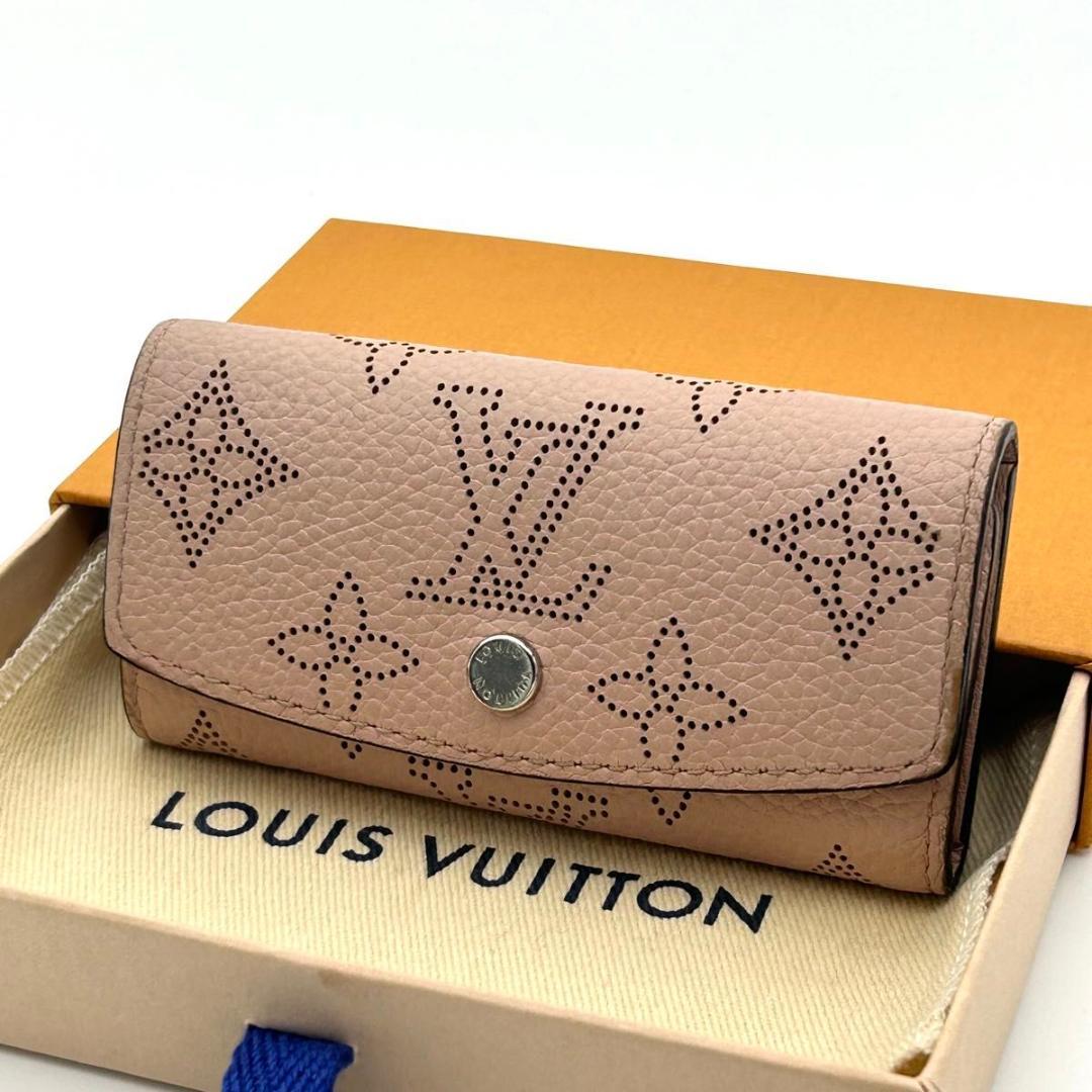 箱袋付き☆可愛い♪ルイヴィトン マヒナ ミュルティクレ4 キーケース ピンク LOUIS VUITTON（ルイ・ヴィトン） キーケース メンズ レディース4連