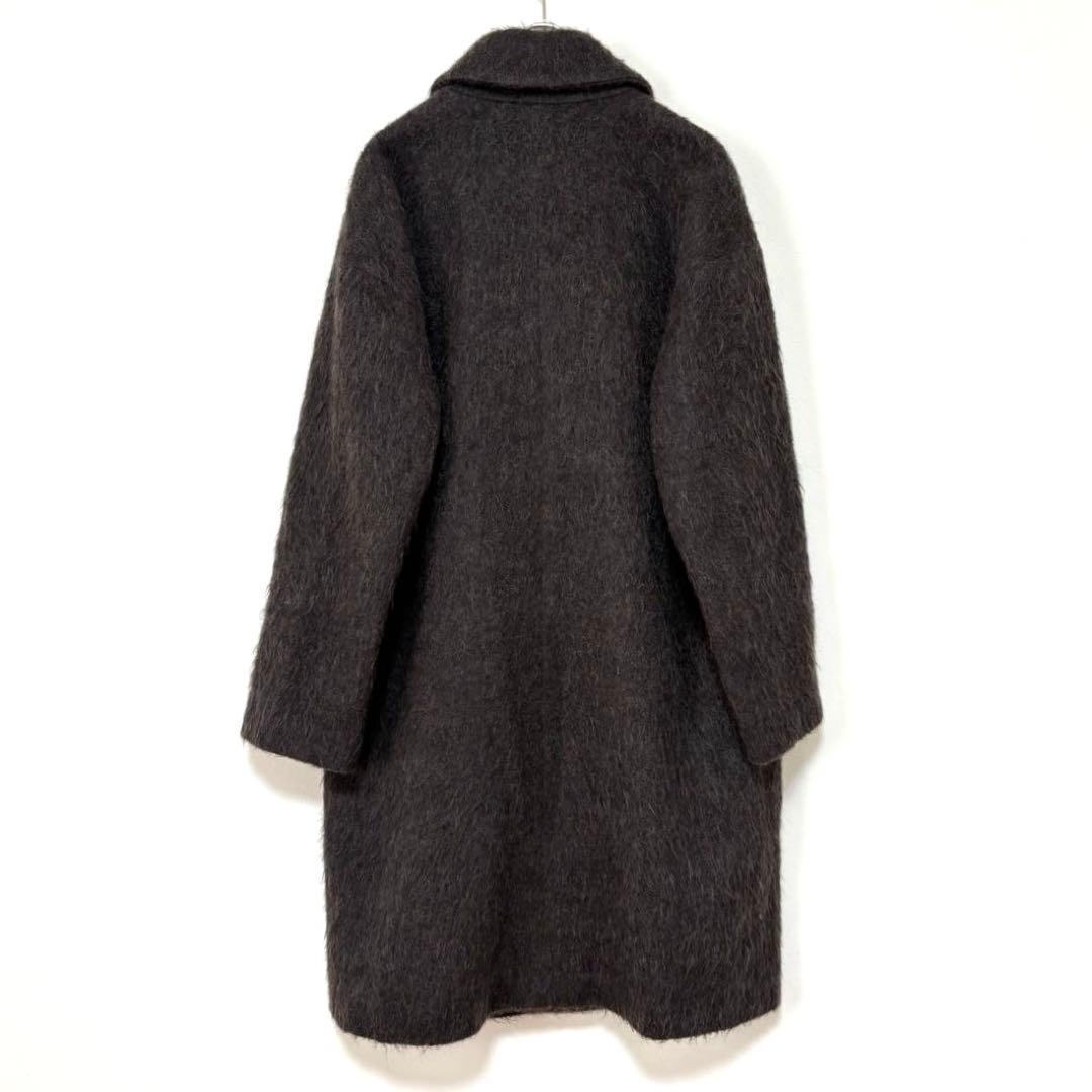 H.P.FRANCE / io アルパカ モヘア シャギー チェスターコート 2