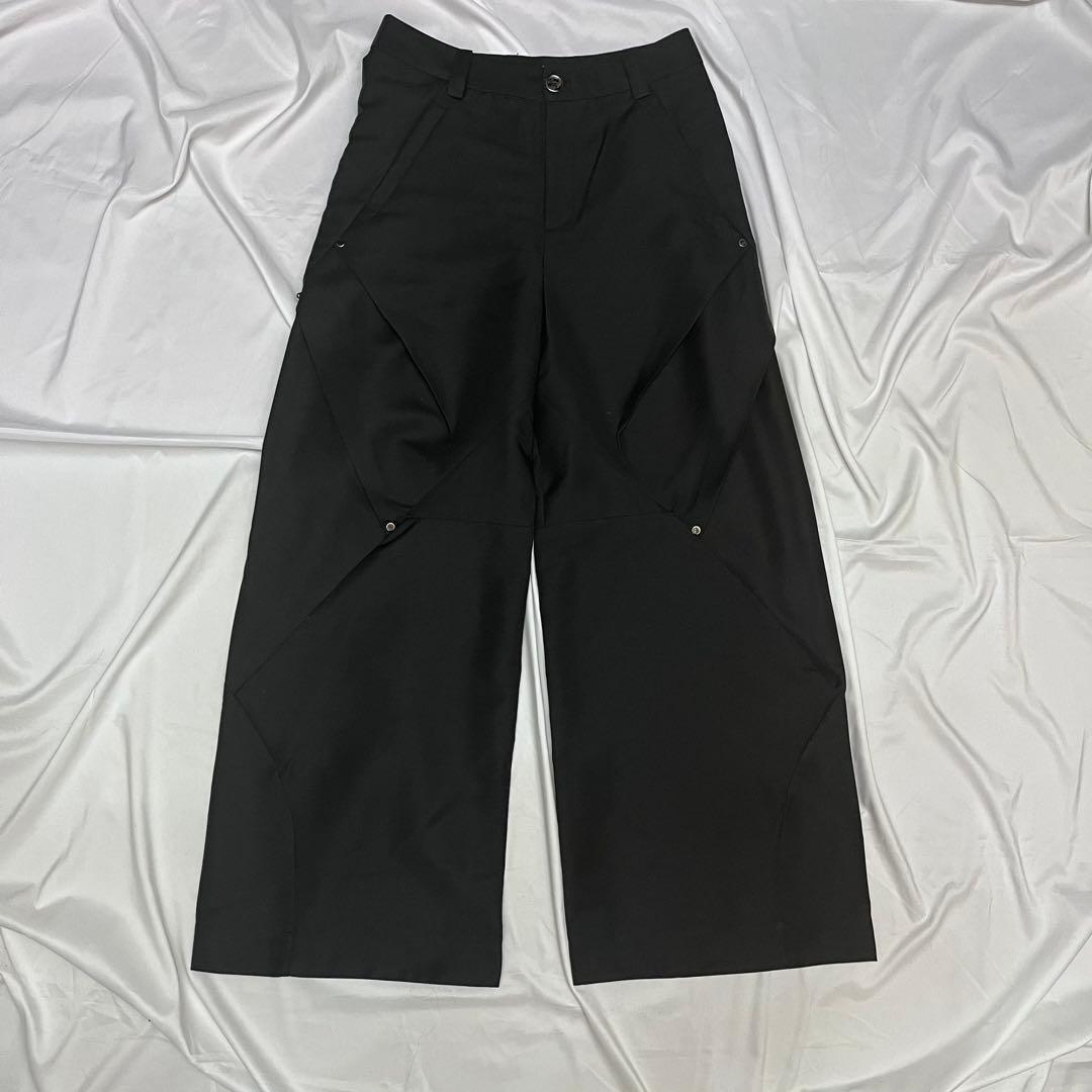 パンツ archive studs deform design wide pants archive studs deform design wide pants