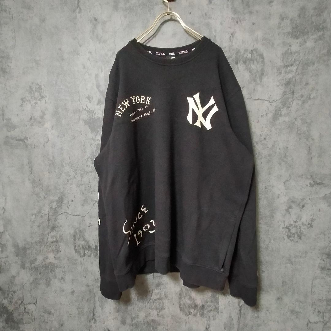 【美品】(3XL) ニューエラ ヤンキース トレーナー ビックプリント ロゴ 楽天市場】ニューエラ トレーナー NEW ERA クルーネック NY LA MLB