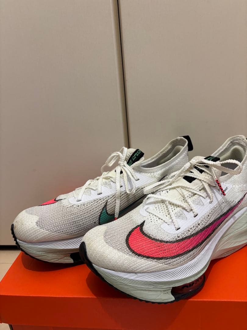 Nike Air Zoom Alphafly1 初代ホワイト/ピンク/グリーン Nike Air Zoom Alphafly1 初代ホワイト/ピンク/グリーン Nike Air Zoom