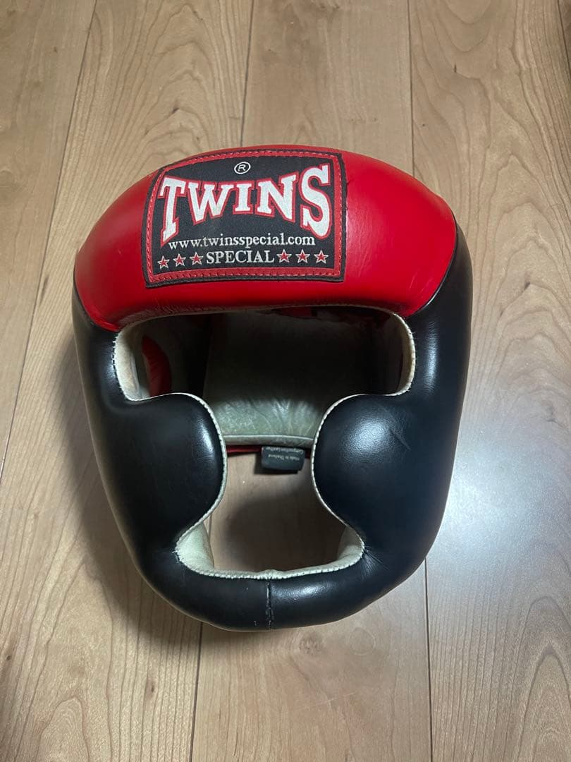 TWINS SPECIAL ヘッドギア レッド/ブラック　Lサイズ Twins ツインズ ヘッドギア ヘッドガード HGL3-2T ブラック&レッド L