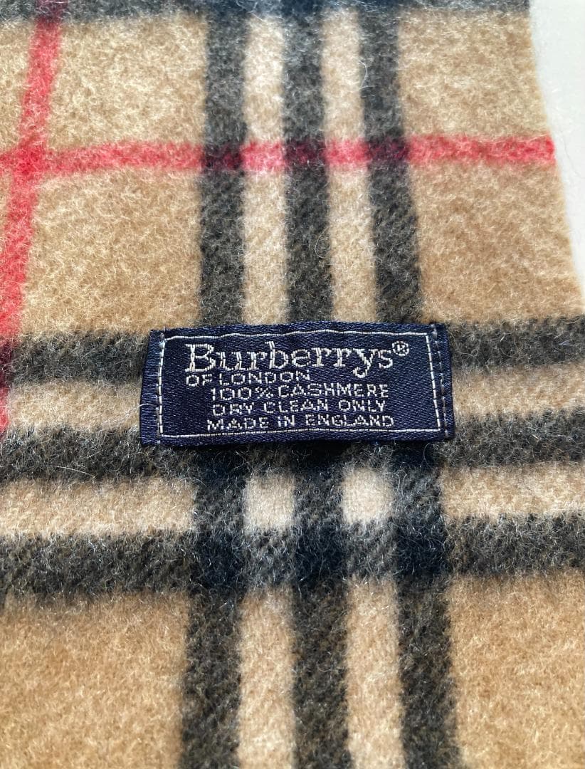 BURBERRY ノバチェック カシミヤ100% マフラー 英国製 - メルカリ