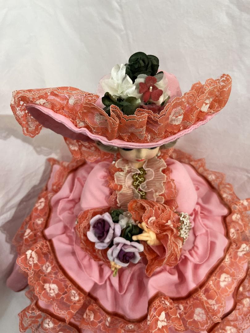 1960年代 昭和レトロ スキヨ リボン フランス人形 ピンク 中原淳一風