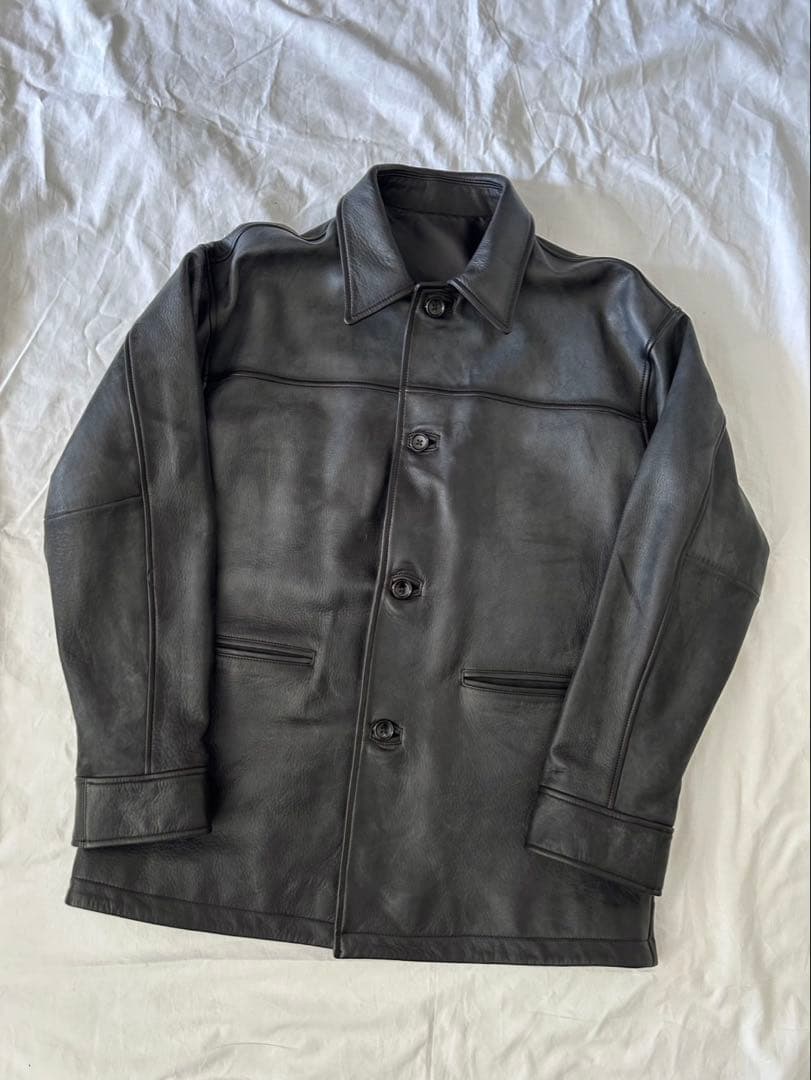 Waterproof Calf Leather Car Coat ovy - メルカリ