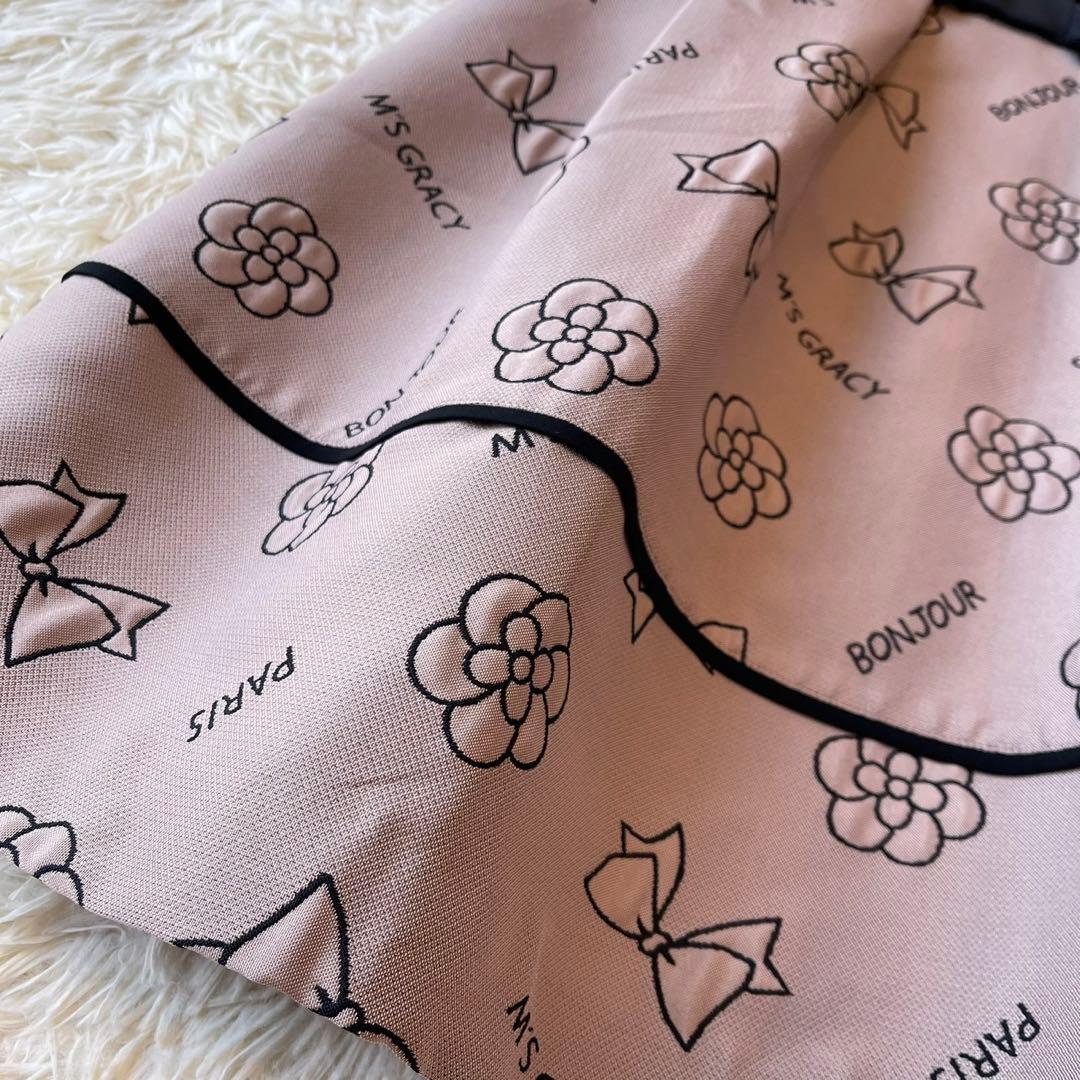 美品 M'S GRACY 2020年 カメリア ワンピース ベージュ 36 - メルカリ