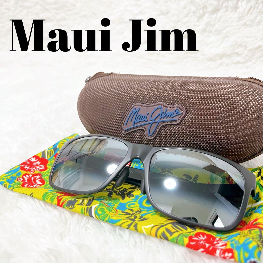 日本製 Maui Jim サングラス MJ432 2M 59 マット ブラック Maui Jim Red Sands MJ 432 2M Black Frame + Natural Grey Polarized