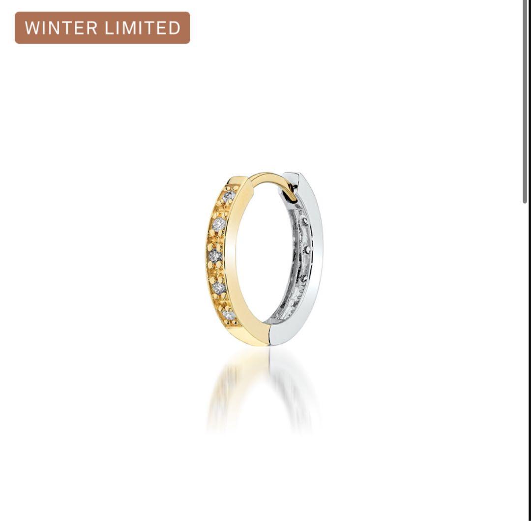 スタージュエリー2024クリスマス限定 Pt950/K18 ピアス GARDEN HALO DIAMOND PIERCED EARRINGS(1ZP0925)K18/Pt950 ピアス