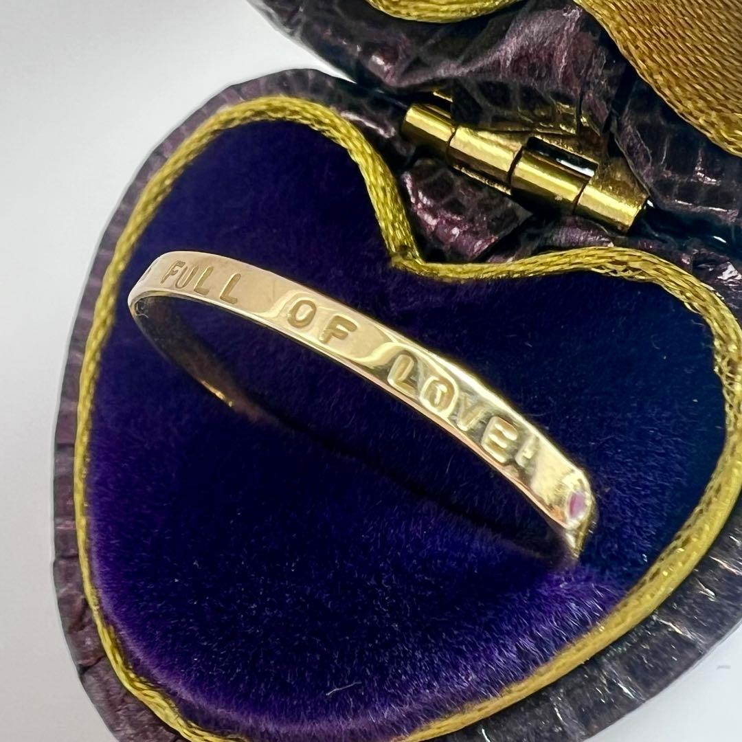 e.m メッセージリング　K18 ルビー K18/Pt「ルビー ジェマ」リング｜【オレフィーチェ】Orefice