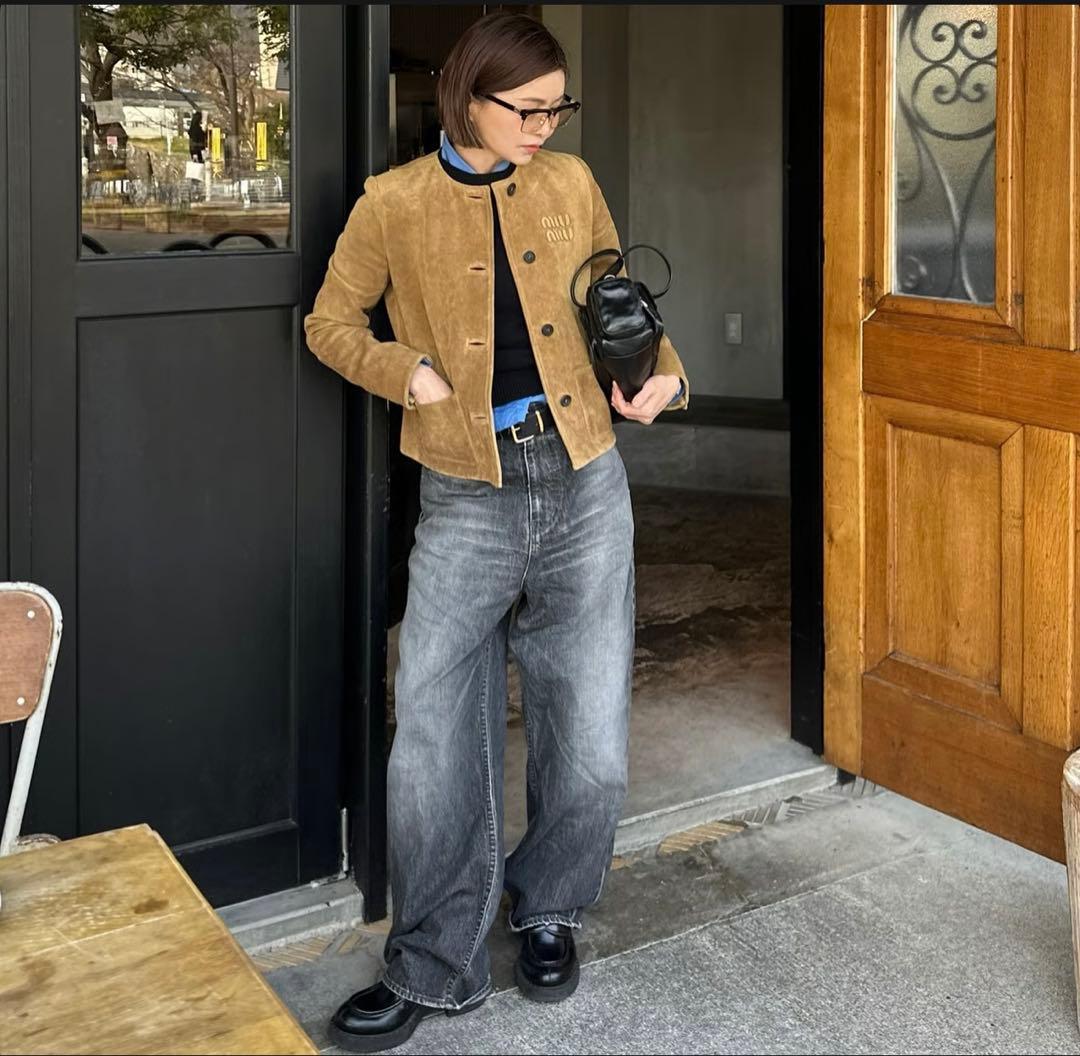 ok.soon オクスン オリジナルワイドデニム ブラックデニム 大人気 美品 original wide denim black | ok.soon