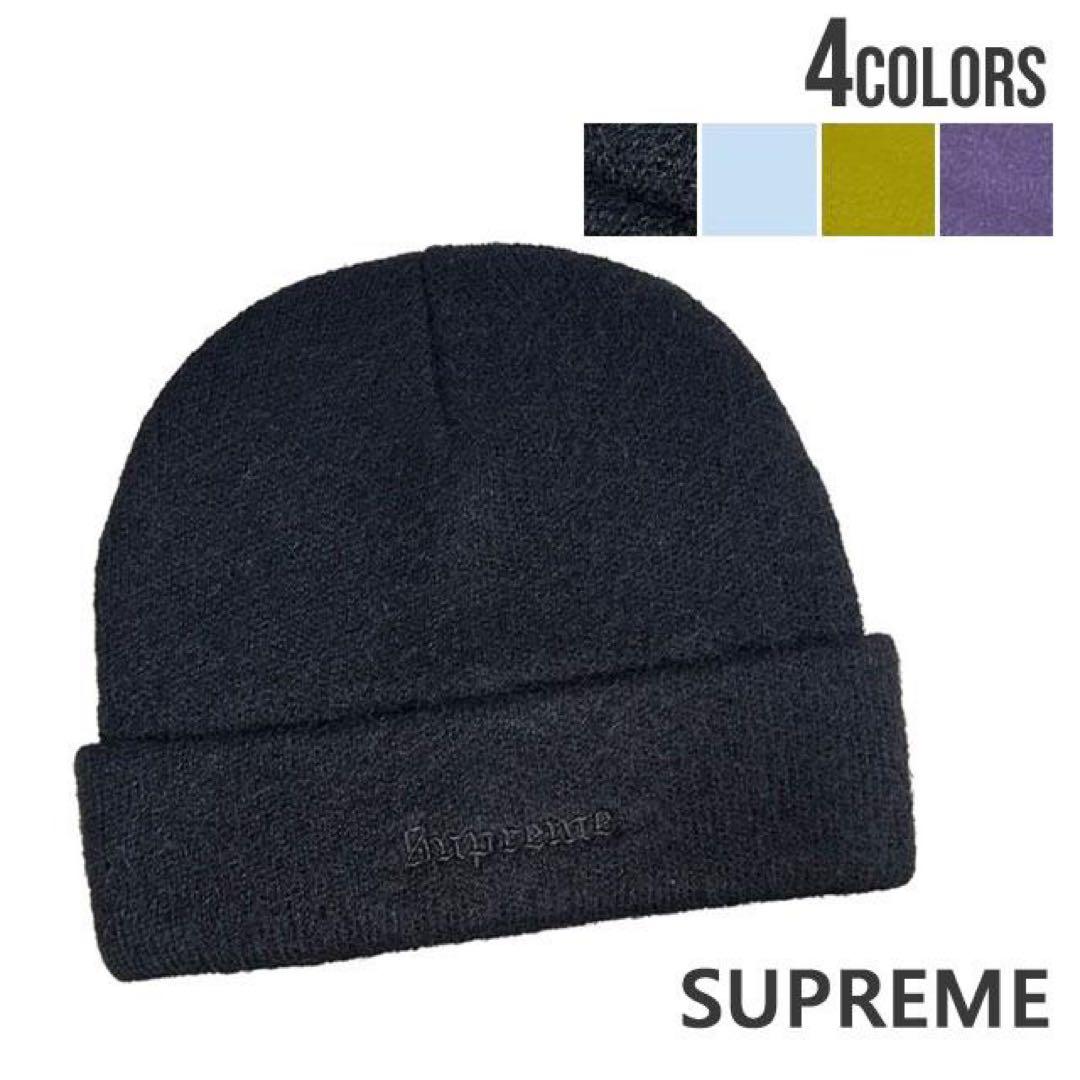 SUPREME ブラック モヘアビーニー Supreme シュプリーム 2024AW New Era Box Logo Beanie ニューエラ