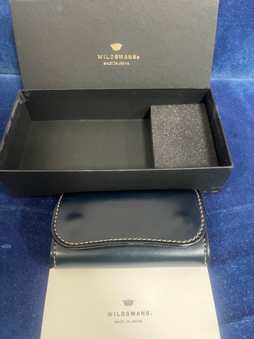 WILDSWANS ワイルドスワンズ クリッパー シェルコードバン ネイビー