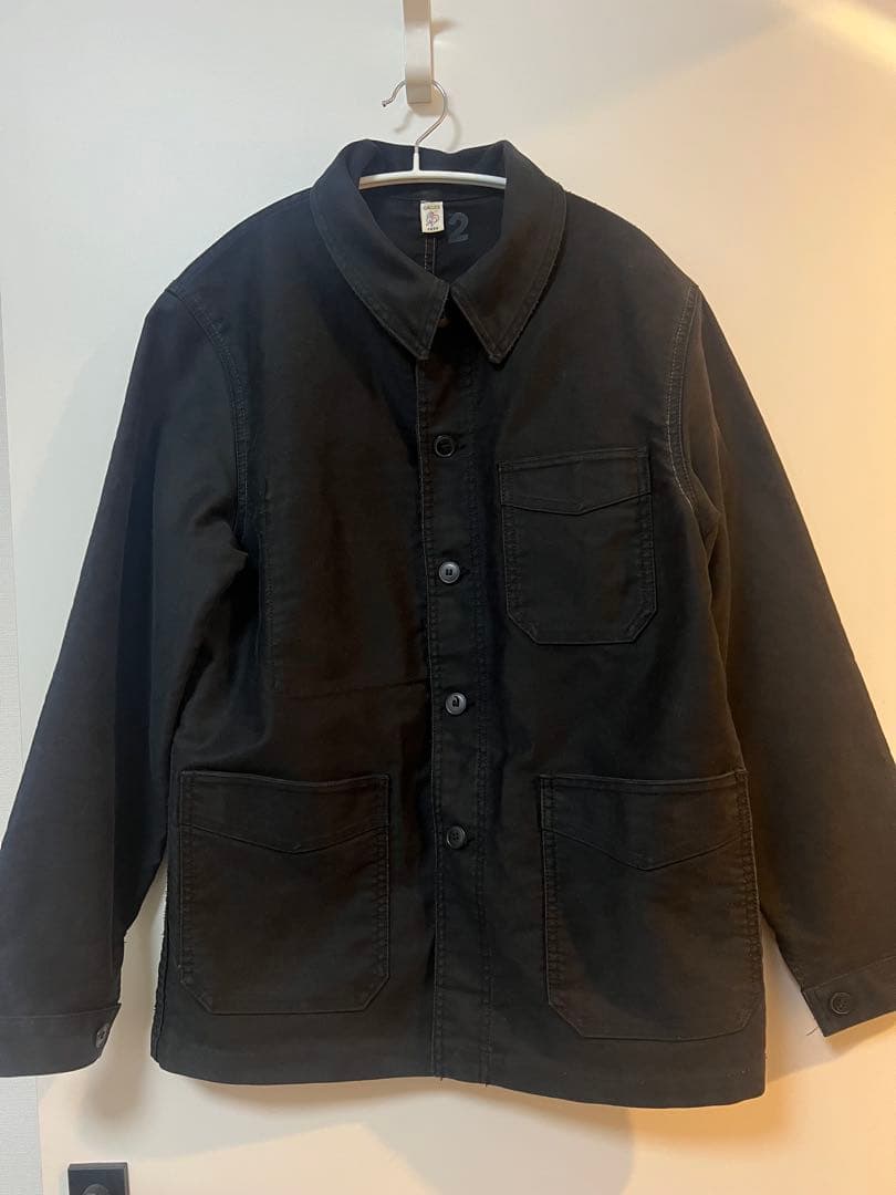 ル・トラヴァイユール・ガリス フレンチモールスキンジャケット ブラック 2 SELECT STORE SEPTIS / LE TRAVAILLEUR GALLICE(ル・トラヴァイユール