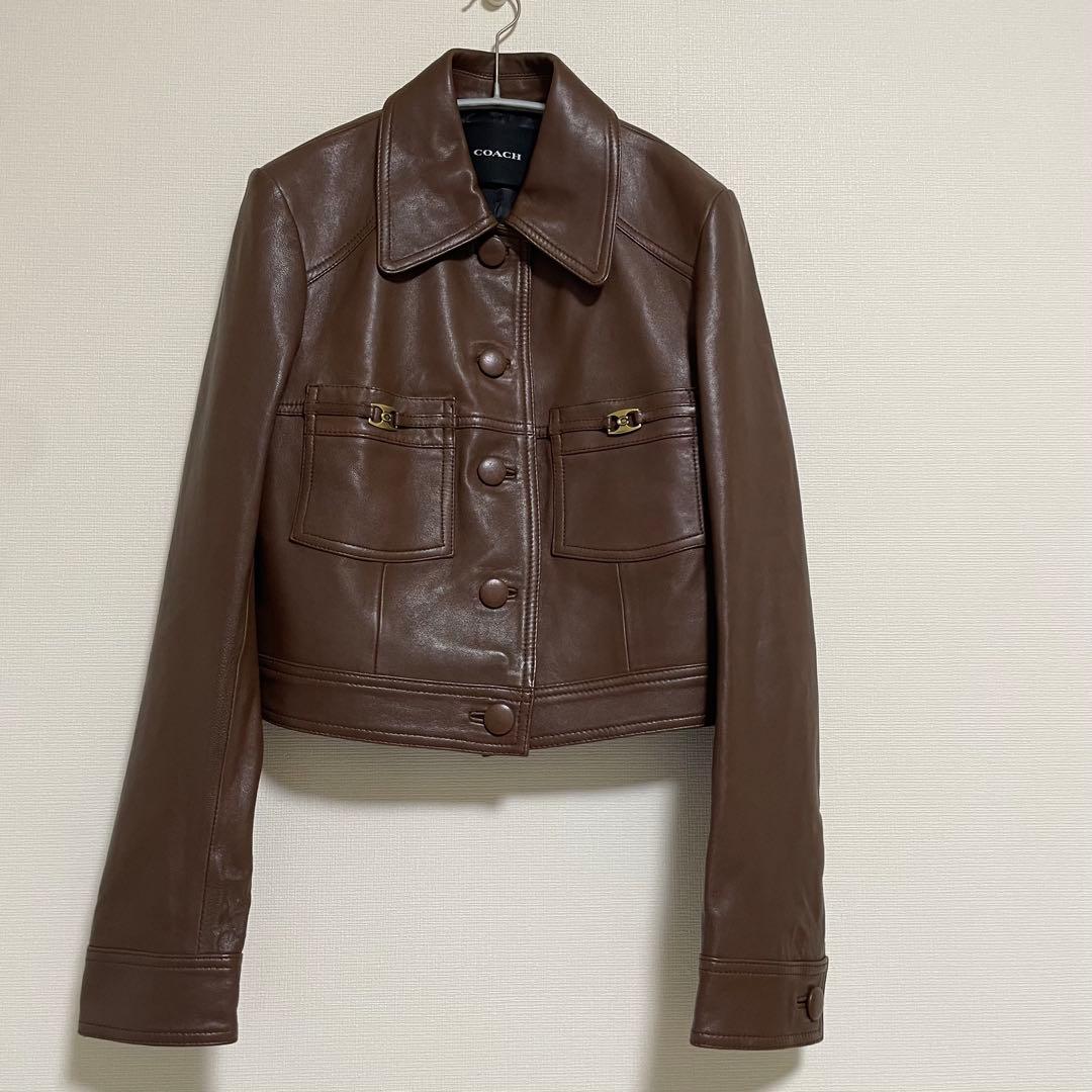 《極美品》　coach コーチ　レザージャケット