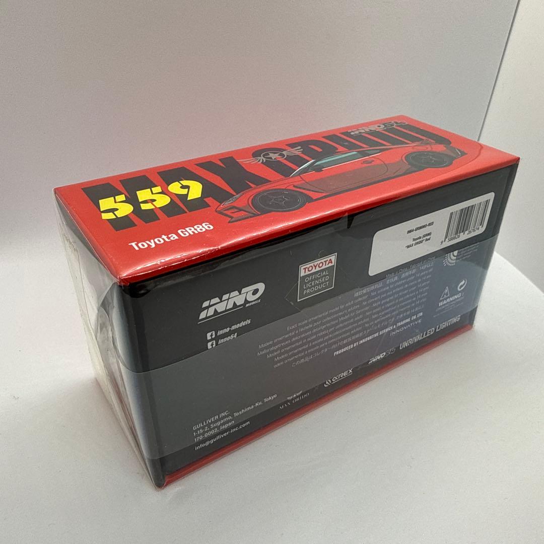 inno64 1/64トヨタ GR86 MAX ORIDO red 織戸学 - メルカリ