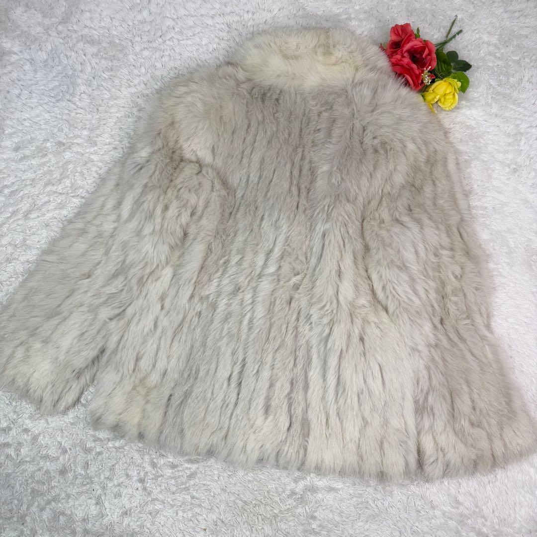 サガフォックス ブルーフォックス コート ジャケット リアルファー 本