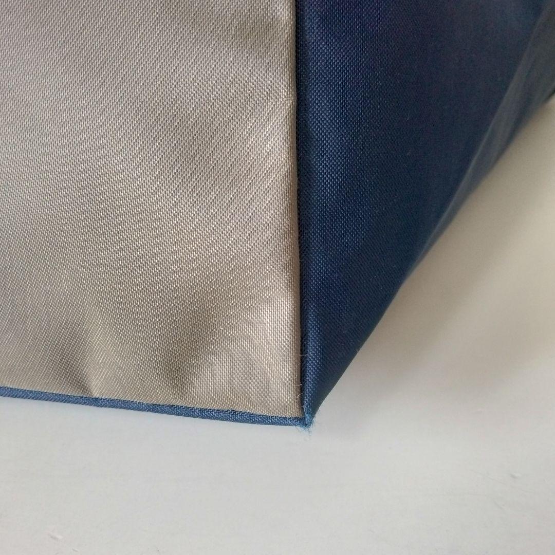 エルベシャプリエ 1028N 舟形トートバッグ ネイビー×カーキ - メルカリ