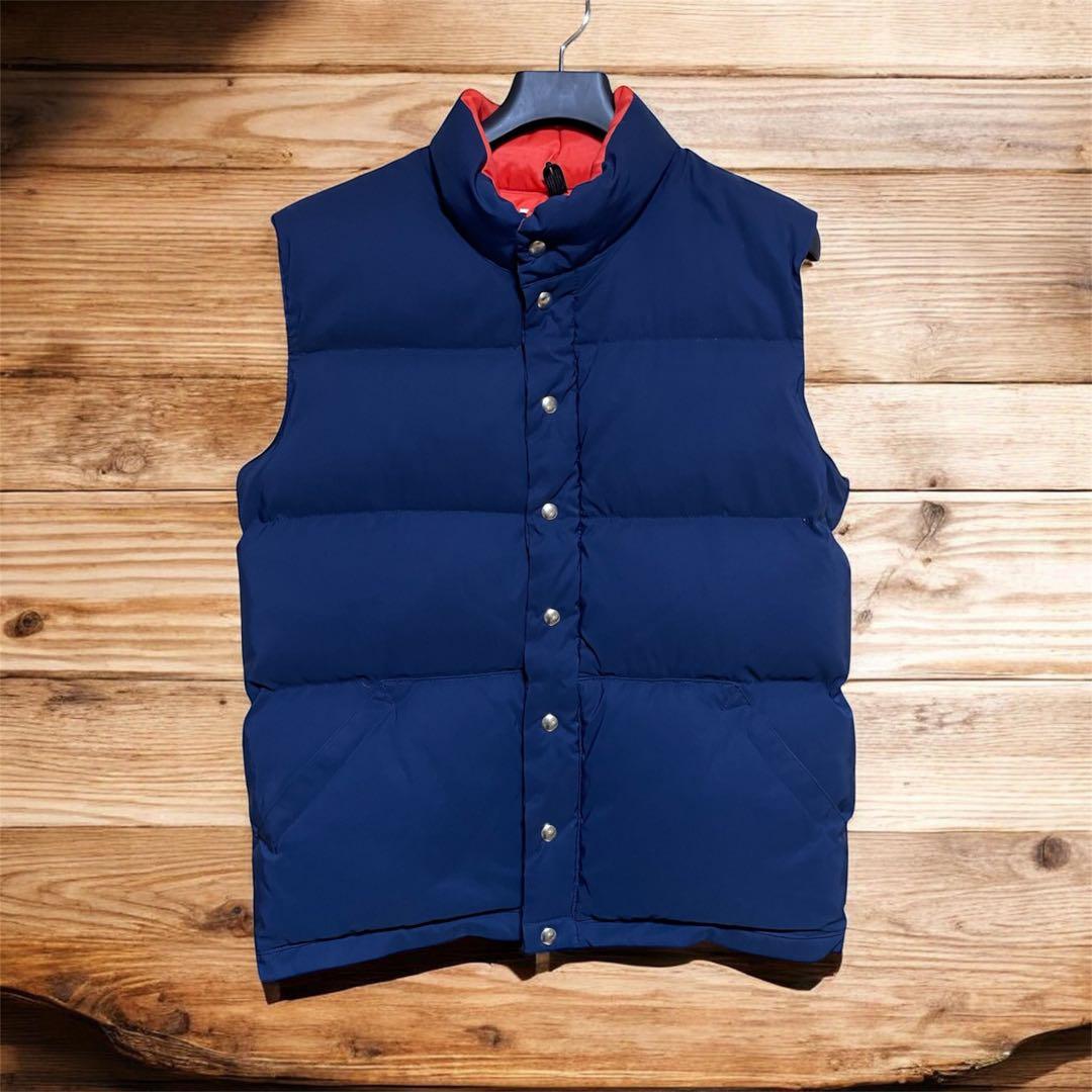 希少アメリカ製 クレセントダウンワークス ダウンベスト Lサイズ ネイビー Crescent Down Works クレセントダウンワークス NAVY ダウンベスト 60