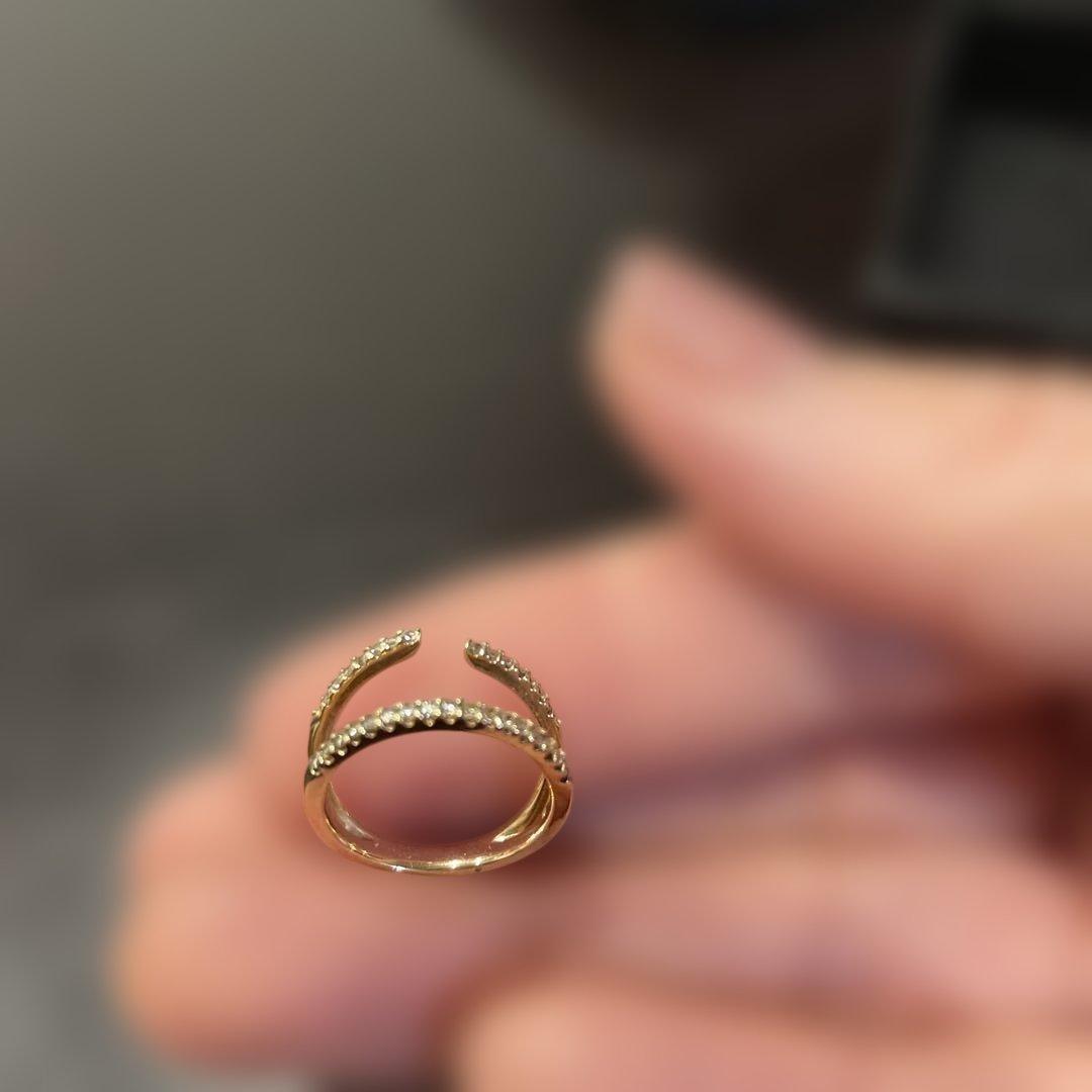 Hirotaka ヒロタカ マンタ ダイヤモンド ピンキーリング Hirotaka（ヒロタカ) Manta Diamond Ring | ダイヤモンド リング