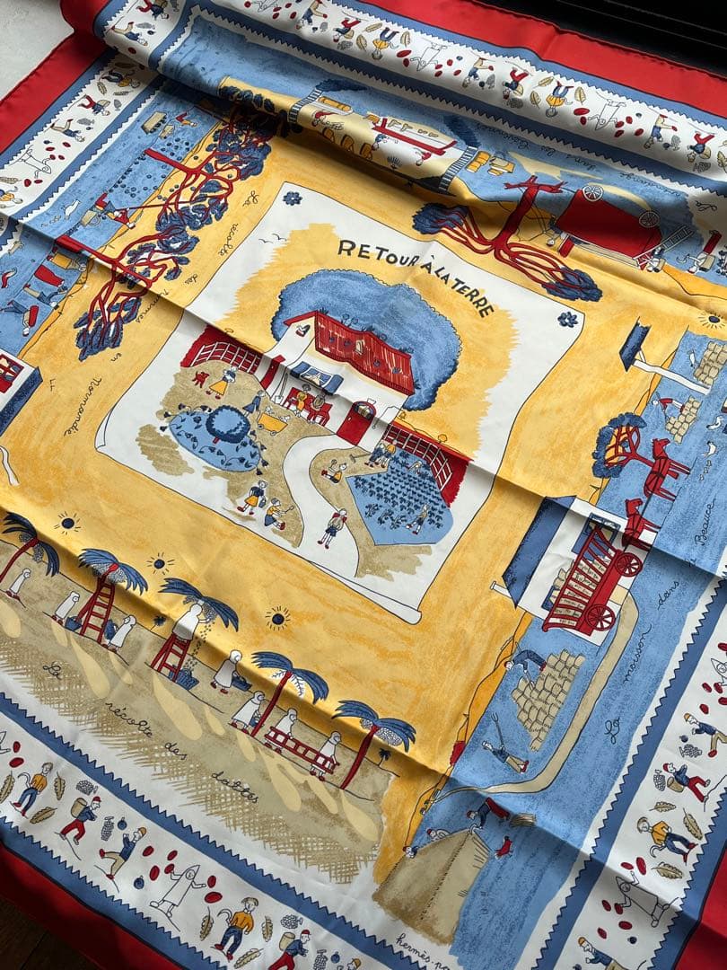 【新品未使用】HERMES カレ90 RETOUR ALATERRE故郷に帰る 新品未使用】HERMES カレ90 RETOUR ALATERRE故郷に帰る - メルカリ