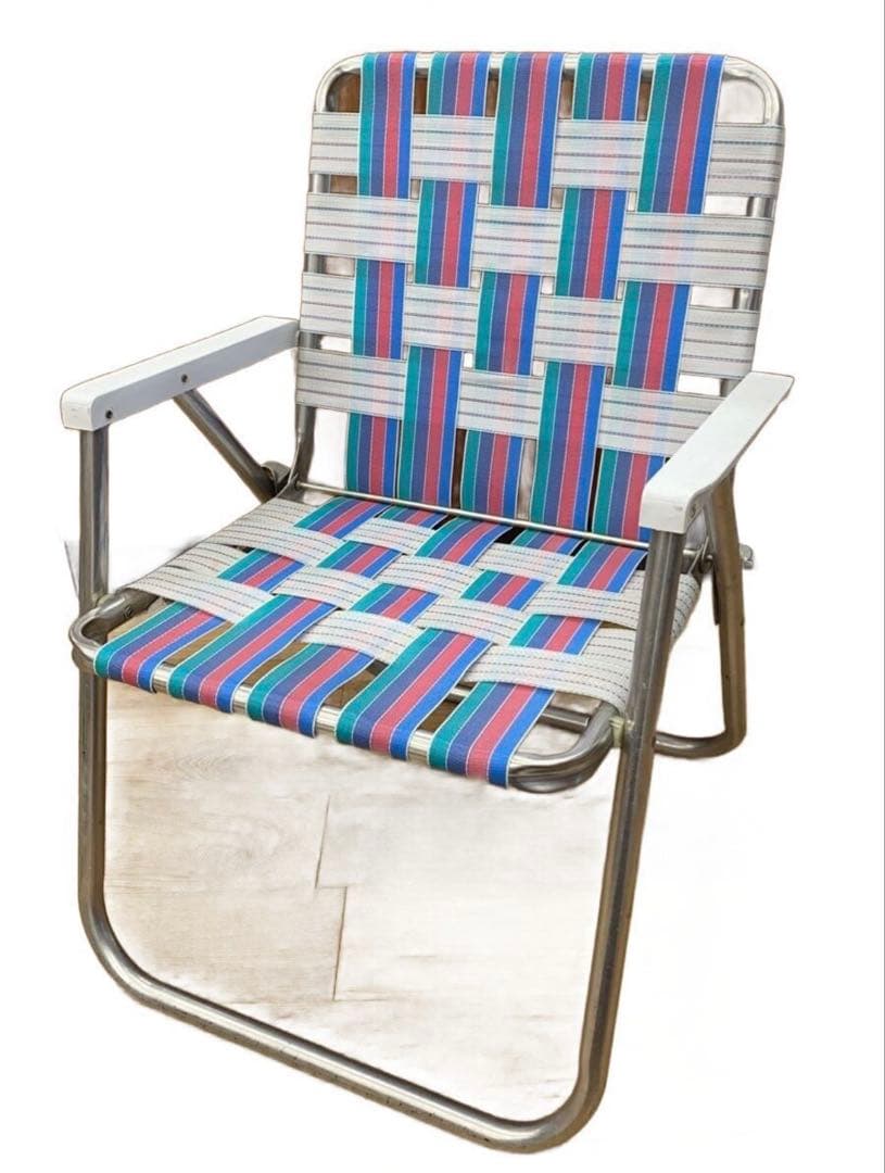 ローンチェア　ストライプデザイン アウトドアチェア 折りたたみ ローンチェア ストライプデザイン アウトドアチェア 折りたたみ ローン